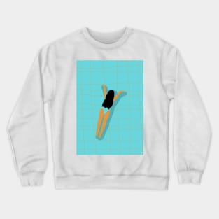 Summer Girl Swimming Crewneck Sweatshirt